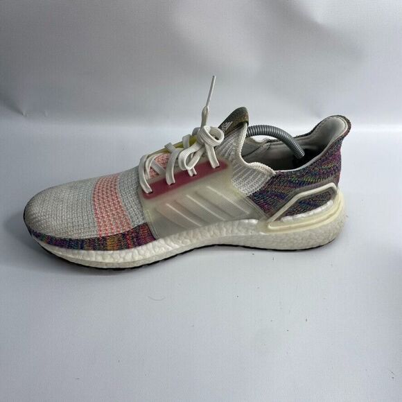 Adidas Mens Ultraboost‎ 19 Pride EF3675 White Running Shoes Sneakers Size 11 main image 3